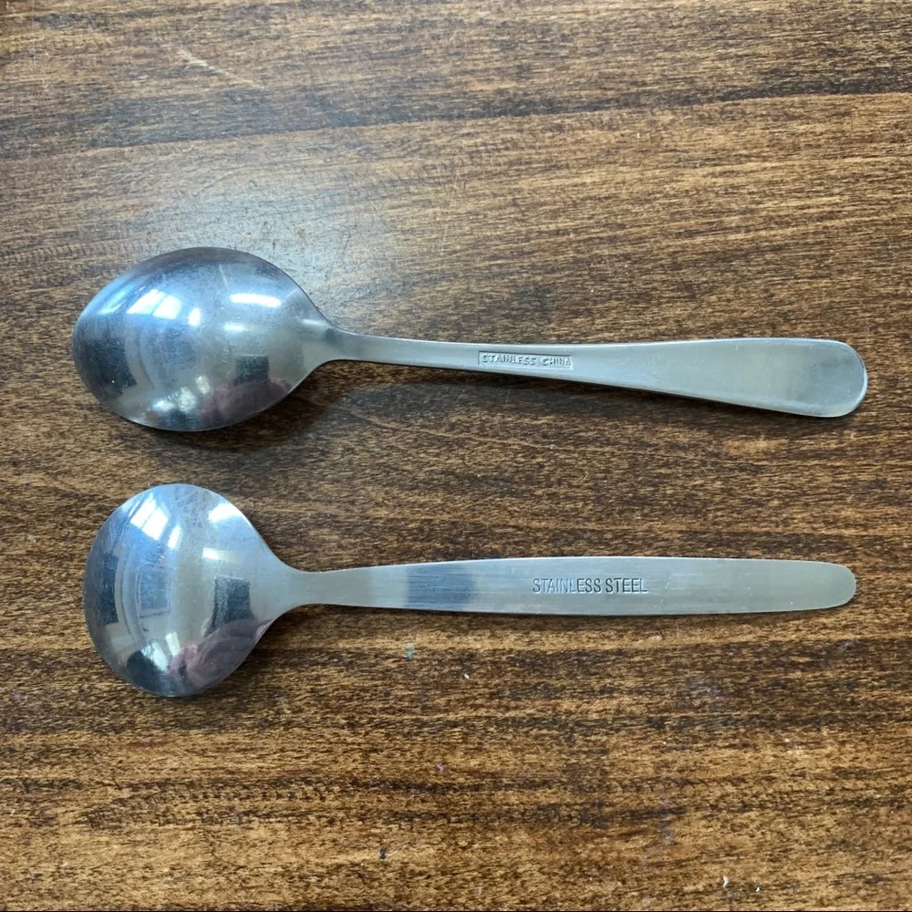 4/$15 two stainless demitasse espresso spoons
